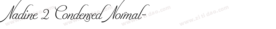 Nadine 2 Condensed Normal字体转换